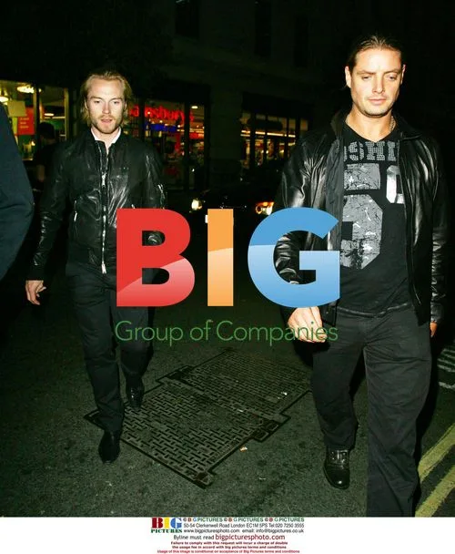 Boyzone Members Take Stroll in London
