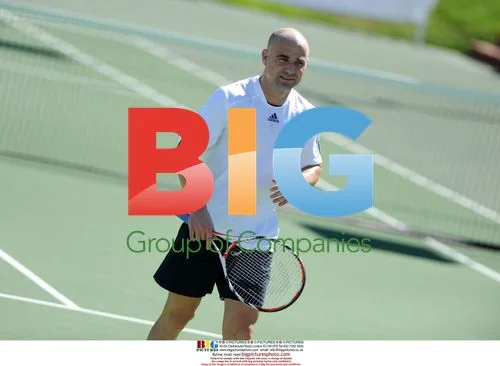 Andre Agassi at Tennis Smash Event