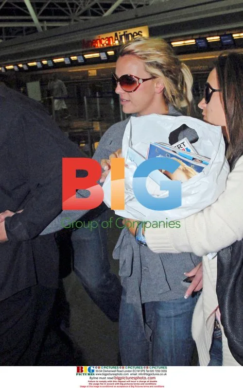 Britney Spears arrives at JFK Airport