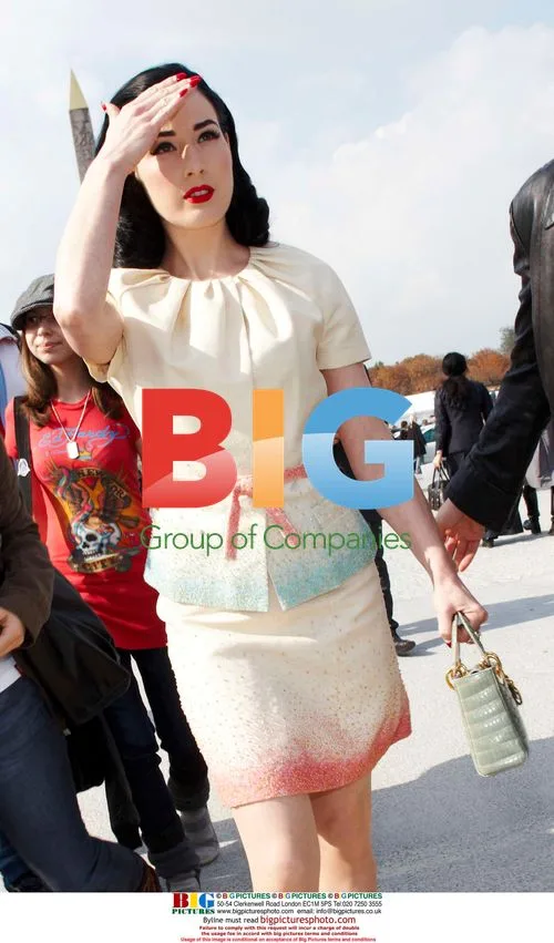 Dita Von Teese at Dior Show