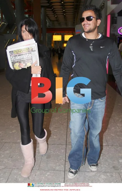 Jordan & Peter Andre at Heathrow