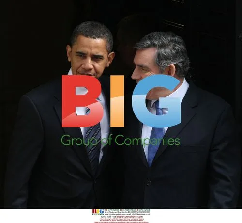 Brown and Obama leave No.10 Downing St