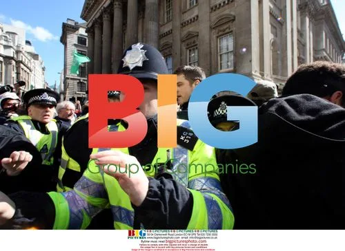 Protesters clash with police in London
