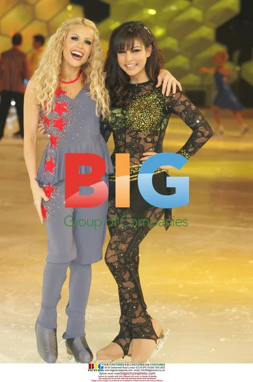 Melinda Messenger and Roxanne Pallet at Dancing On Ice Photocall