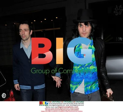 Noel Fielding and Ralph Little arrive at Jalouse
