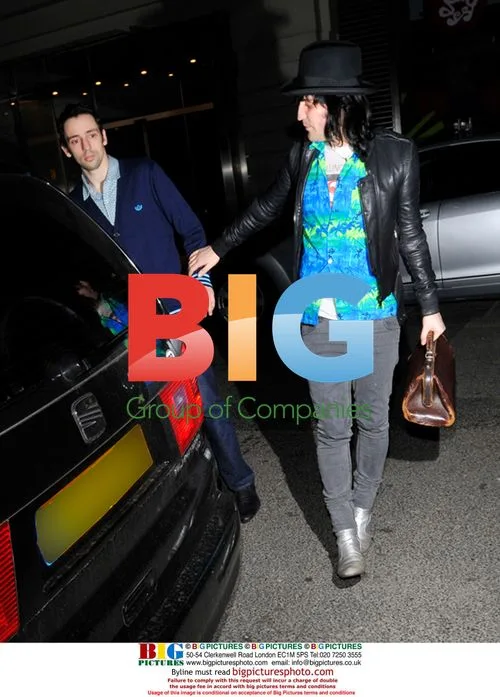 Noel Fielding and Ralph Little arrive holding hands