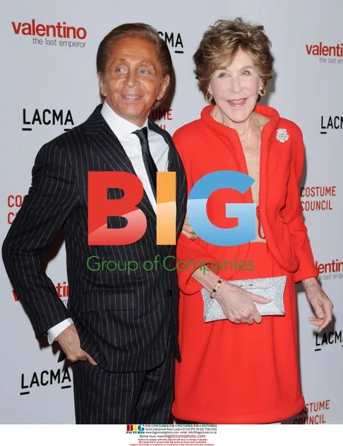 Valentino and Betsy Bloomingdale at Premiere
