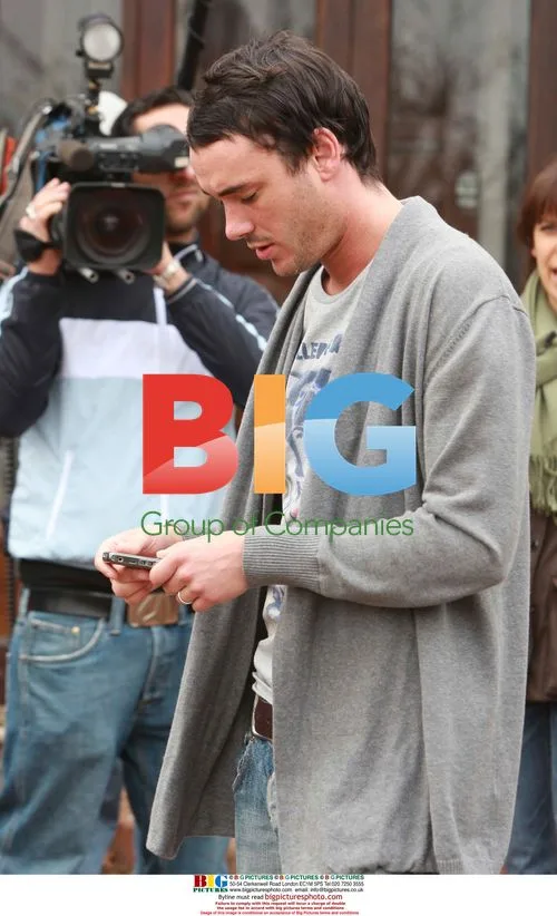 Jack Tweed greeted by German TV crew
