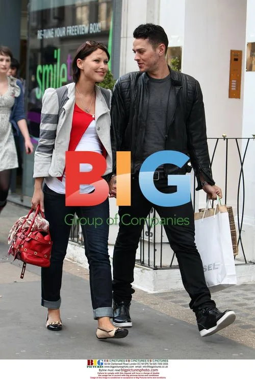 Matt Willis and pregnant Emma Griffiths