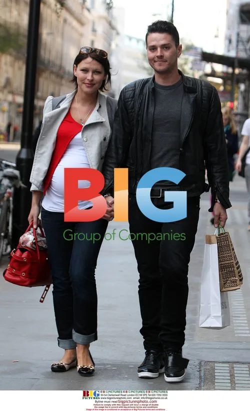 Matt Willis and pregnant Emma Griffiths