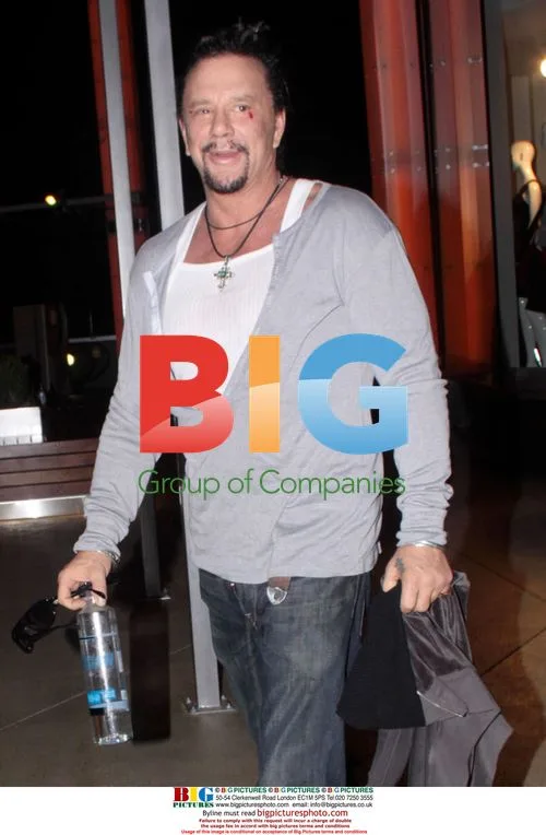 Actor Mickey Rourke Leaves Gym with Bloody Face