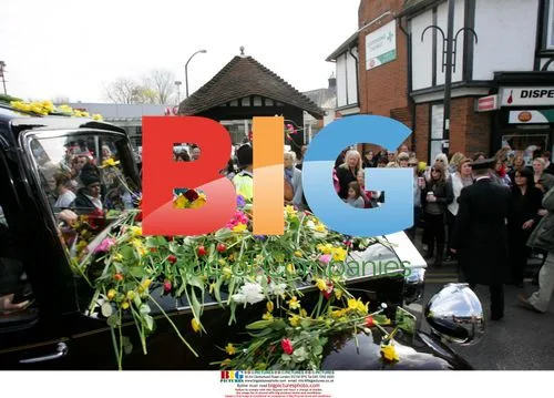 Jade Goody's funeral procession