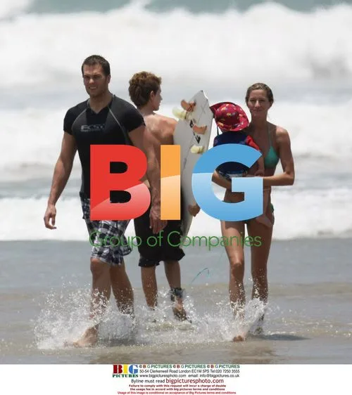 Tom Brady and Gisele on Costa Rican Beach