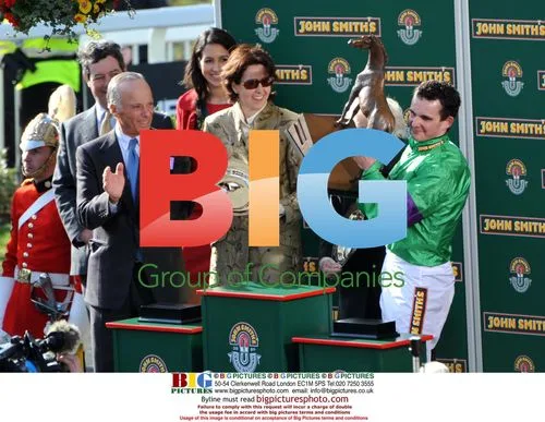Jockey Liam Treadwell with Aintree Grand National 2009 prize