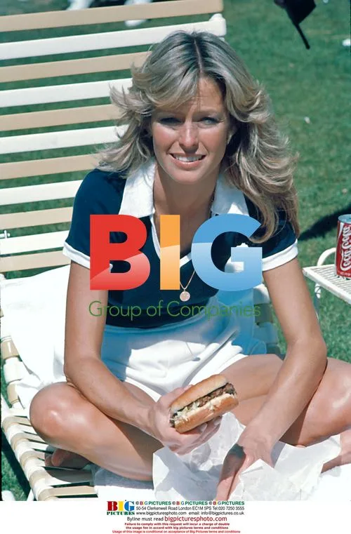 Farrah Fawcett during Charlie's Angels Tennis Tourney