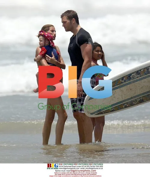 Tom Brady and Gisele Bundchen on vacation