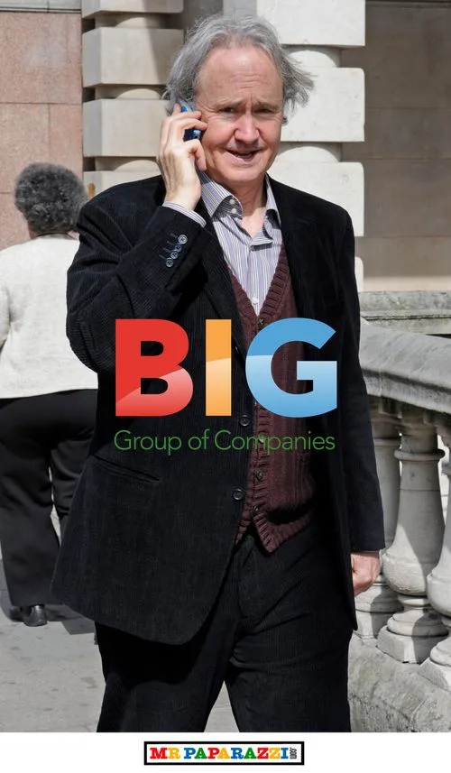 Nigel Planer outside GMTV studios