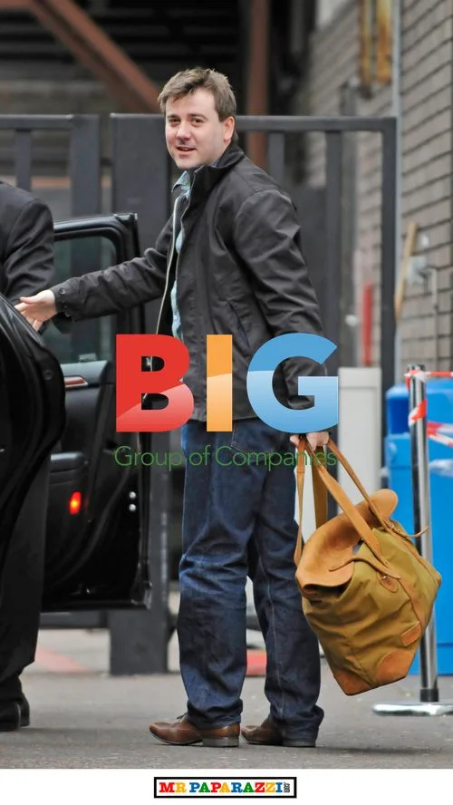 Graham Hawley outside GMTV studios
