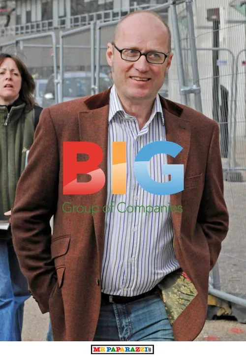 Ade Edmondson outside GMTV studios