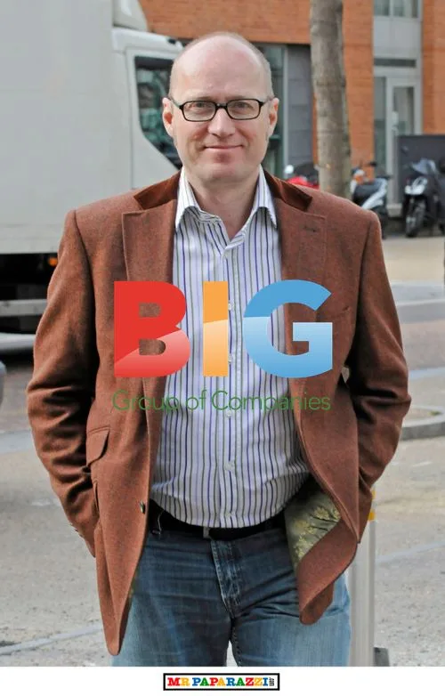 Ade Edmondson outside GMTV studios