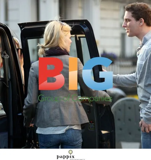 Emilia Fox Entering Cab in London