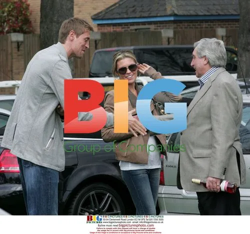 Peter Crouch and Abby Clancy at Royal Windsor Racecourse