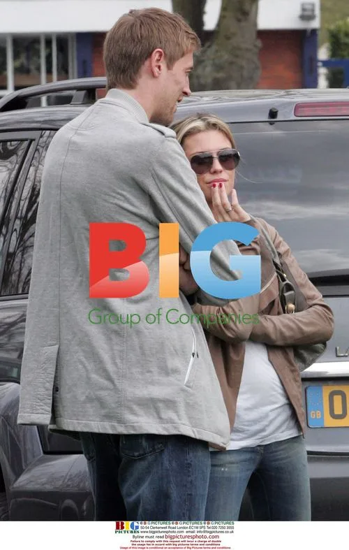 Peter Crouch and Abby Clancy at Windsor Racecourse