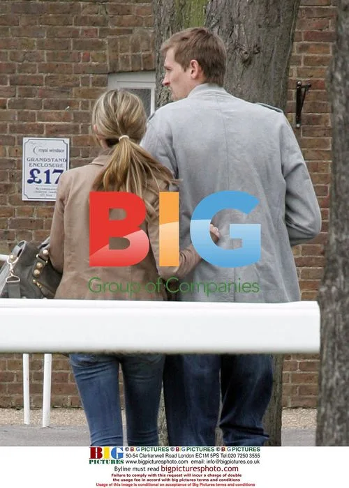 Peter Crouch and girlfriend at Royal Windsor Racecourse