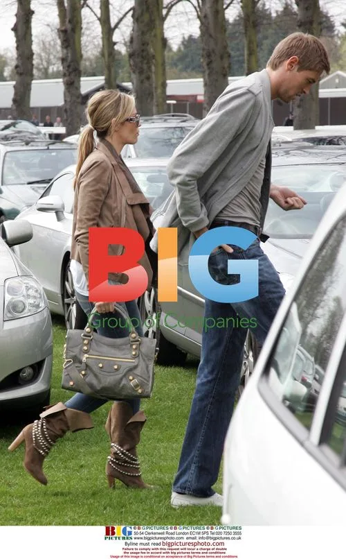 Peter Crouch and Abby Clancy at Royal Windsor Racecourse