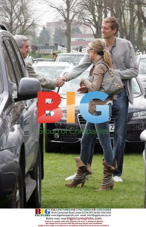 Peter Crouch and Abby Clancy at Royal Windsor Racecourse