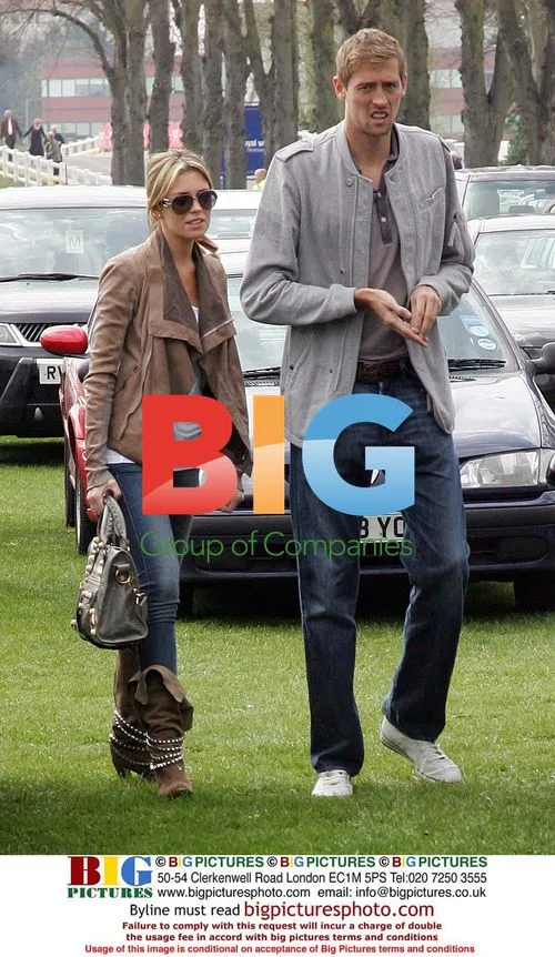 Peter Crouch and Abby Clancy at Royal Windsor Racecourse