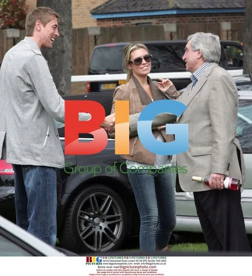 Peter Crouch and Abby Clancy at Royal Windsor Racecourse