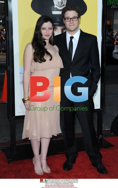 Seth Rogen and Lauren Miller at "Observe and Report" Premiere