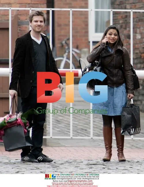 Ayesha Dharker and mystery person in Manchester
