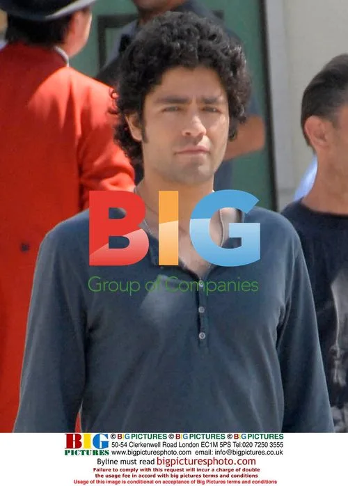 Adrain Grenier and Entourage cast film in Beverly Hills