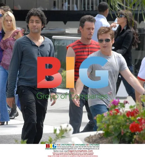 Entourage cast filming on Rodeo Drive