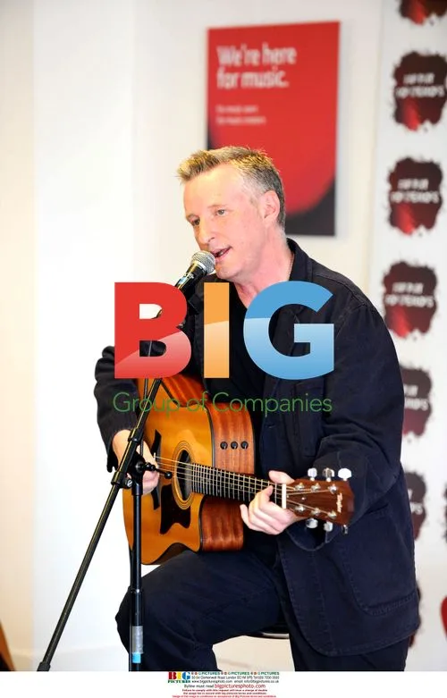 Billy Bragg performs at PRS Music office in London