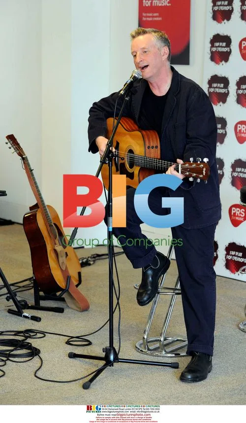 Billy Bragg performs at Fair Play campaign meeting