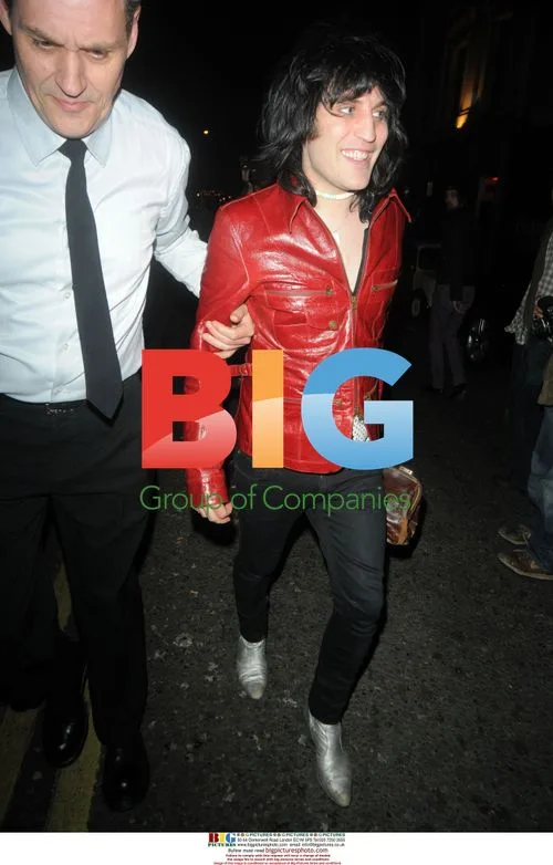 Noel Fielding Leaving Groucho Club in London