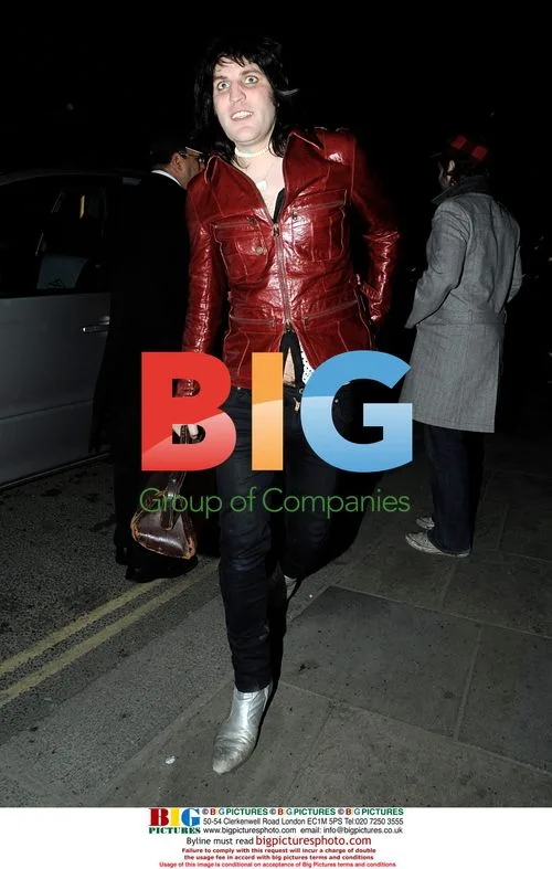 Noel Fielding after a night out in London