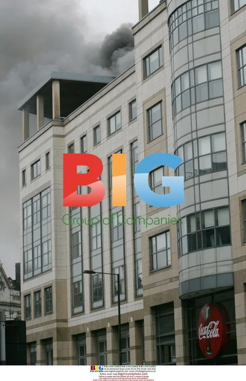 Fire at Coca Cola building in London