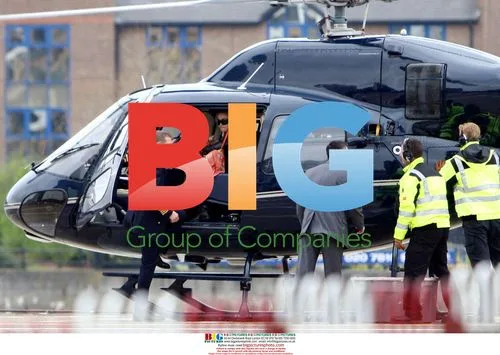 Madonna takes flight by helicopter in London