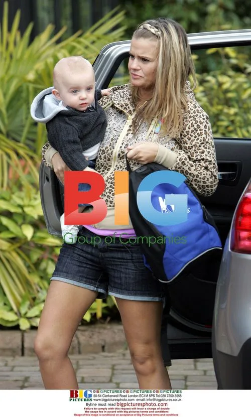 Kerry Katona picks up son Max from nursery