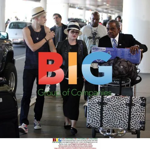 The Osbourne family arriving at LAX