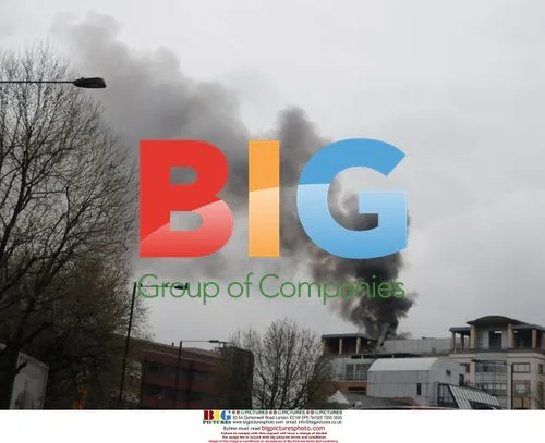 Fire at Coca Cola building in London