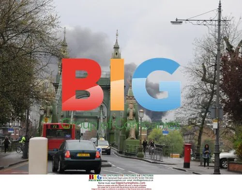 Fire at Coca Cola Building in London