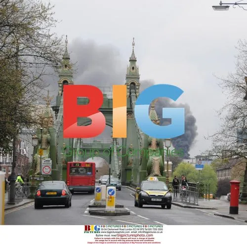 Fire at Coca Cola building in London