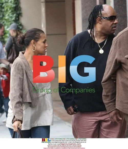 Stevie Wonder seen with wife in Beverly Hills