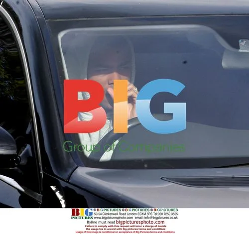 Ashley Cole arrives at Chelsea training ground