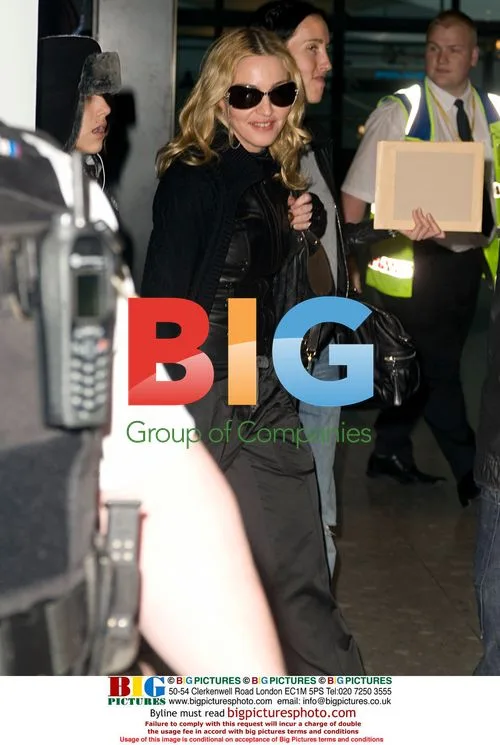 Madonna at Heathrow Airport